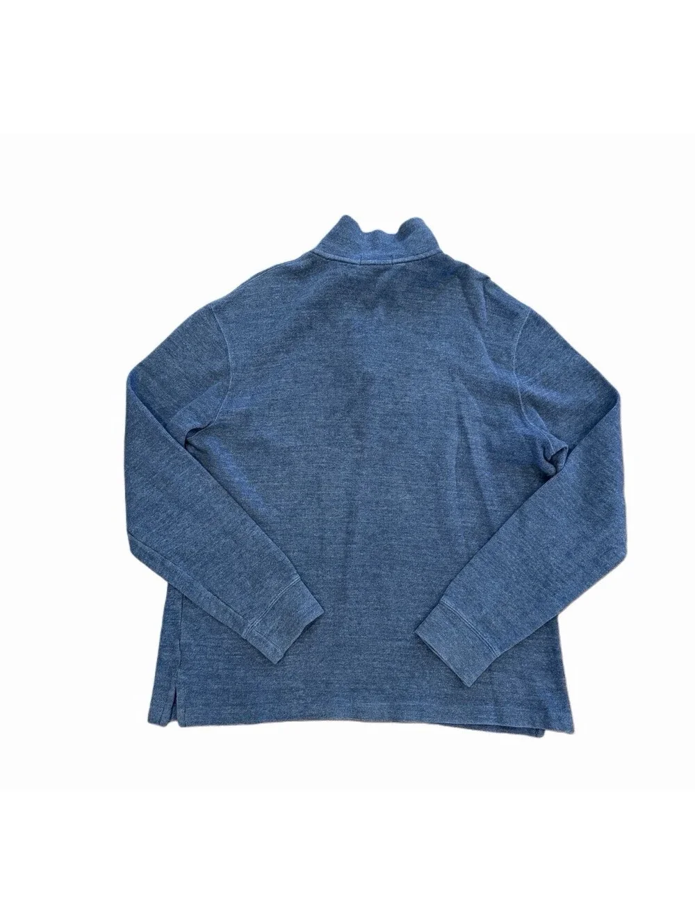 Polo Ralph Lauren Estate Rib Quarter-Zip Pullover - Blue Heather - Men's Large